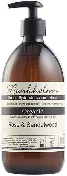 Liquid Soap, Rose & Sandelwood, 500ml